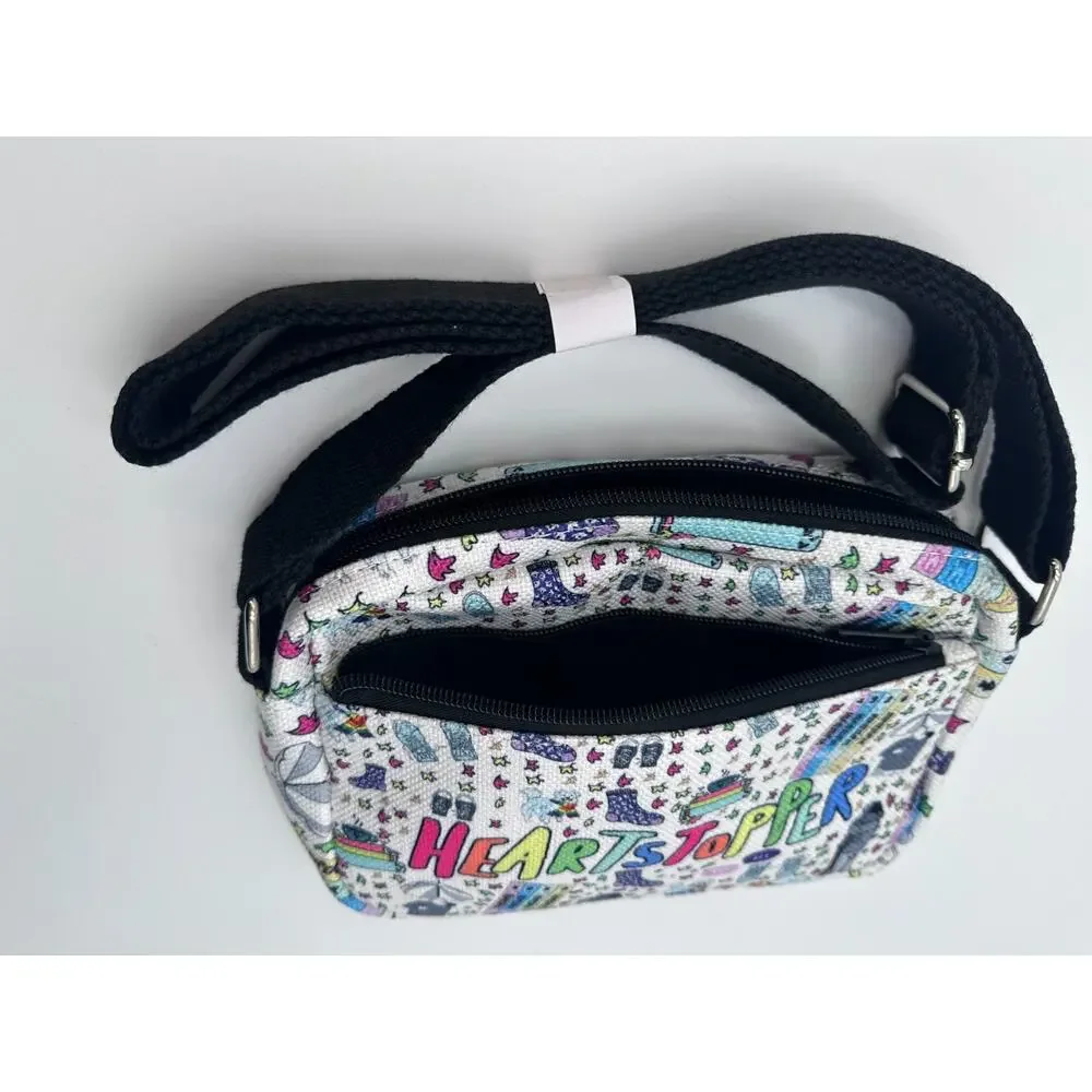 Heartstopper Crossbody Bag‎ Small Zippered Shoulder Purse Book Lover Bag NEW